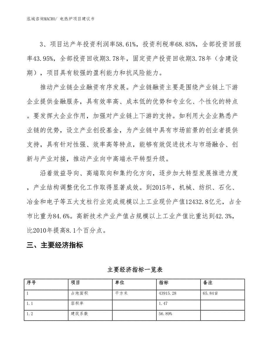 （立项审批）电热炉项目建议书_第5页