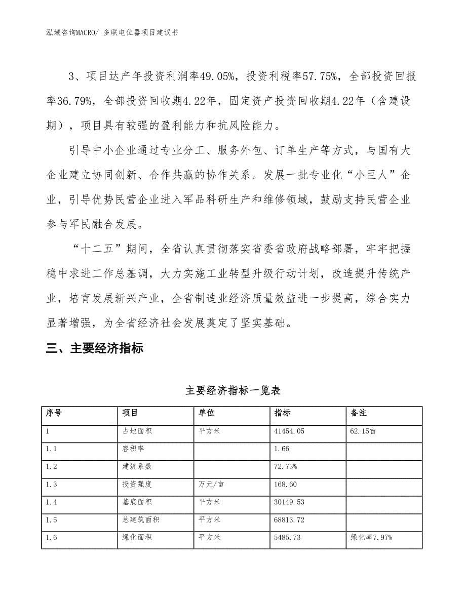 （立项审批）多联电位器项目建议书_第5页