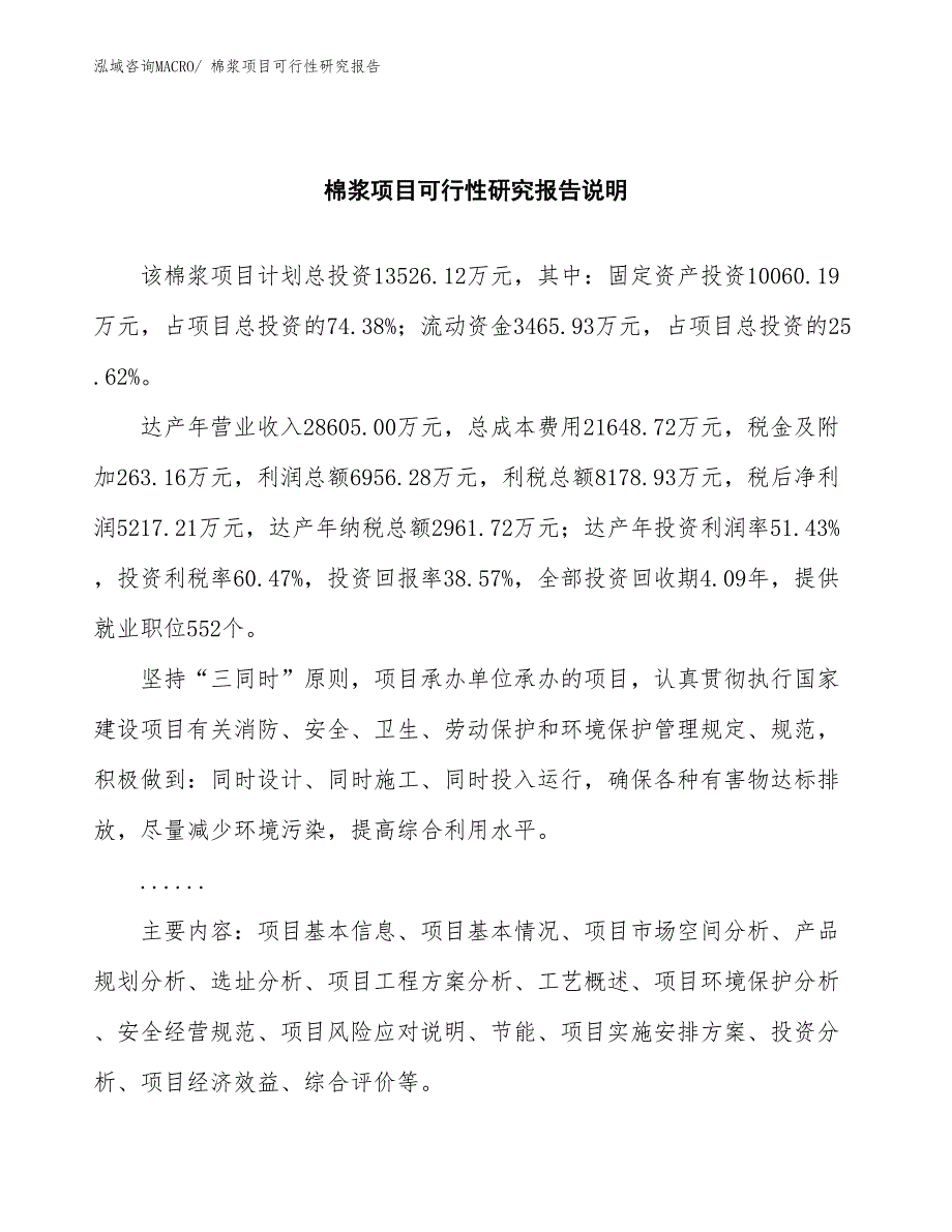 （批地）棉浆项目可行性研究报告_第2页