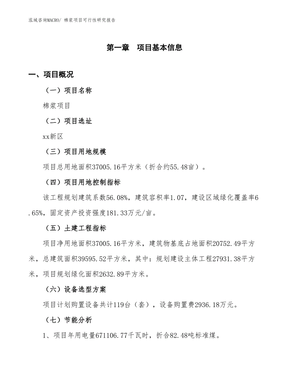 （批地）棉浆项目可行性研究报告_第3页