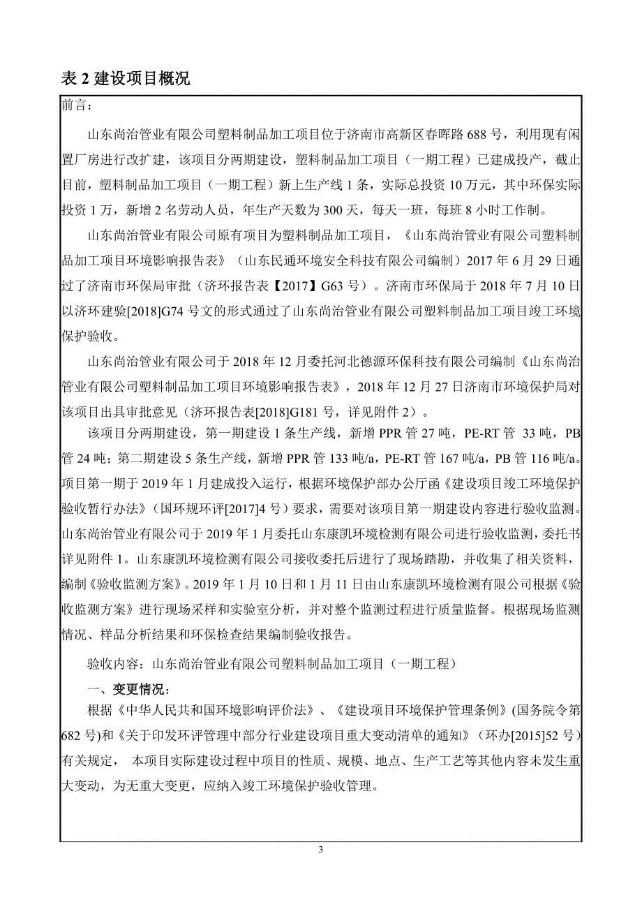 山东尚治管业有限公司塑料制品加工项目（一期工程）竣工环境保护验收报告_第5页