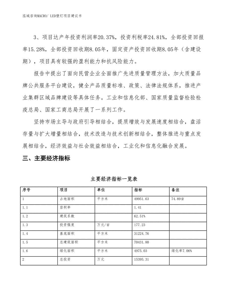 （立项审批）LED壁灯项目建议书_第5页