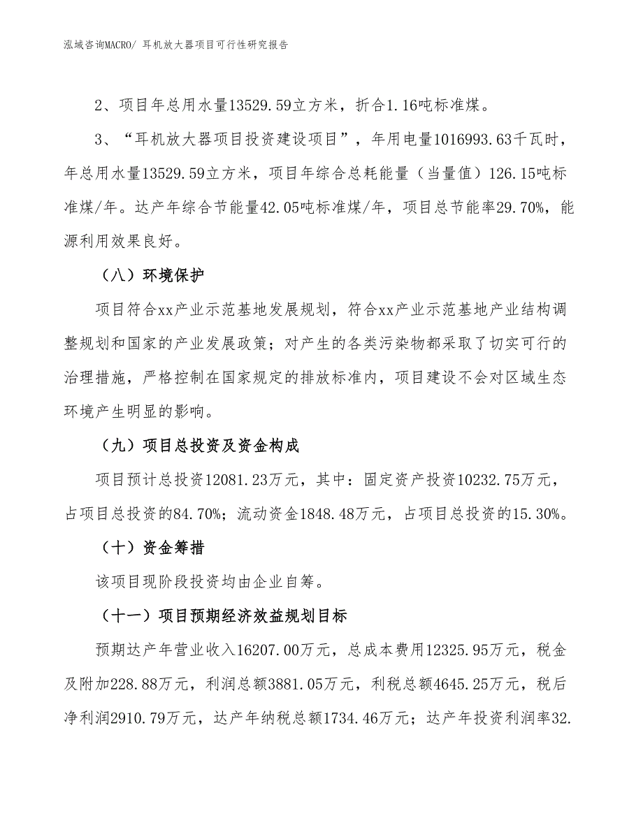 （批地）耳机放大器项目可行性研究报告_第4页