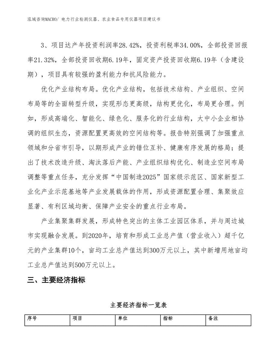 （立项审批）电力行业检测仪器、农业食品专用仪器项目建议书_第5页