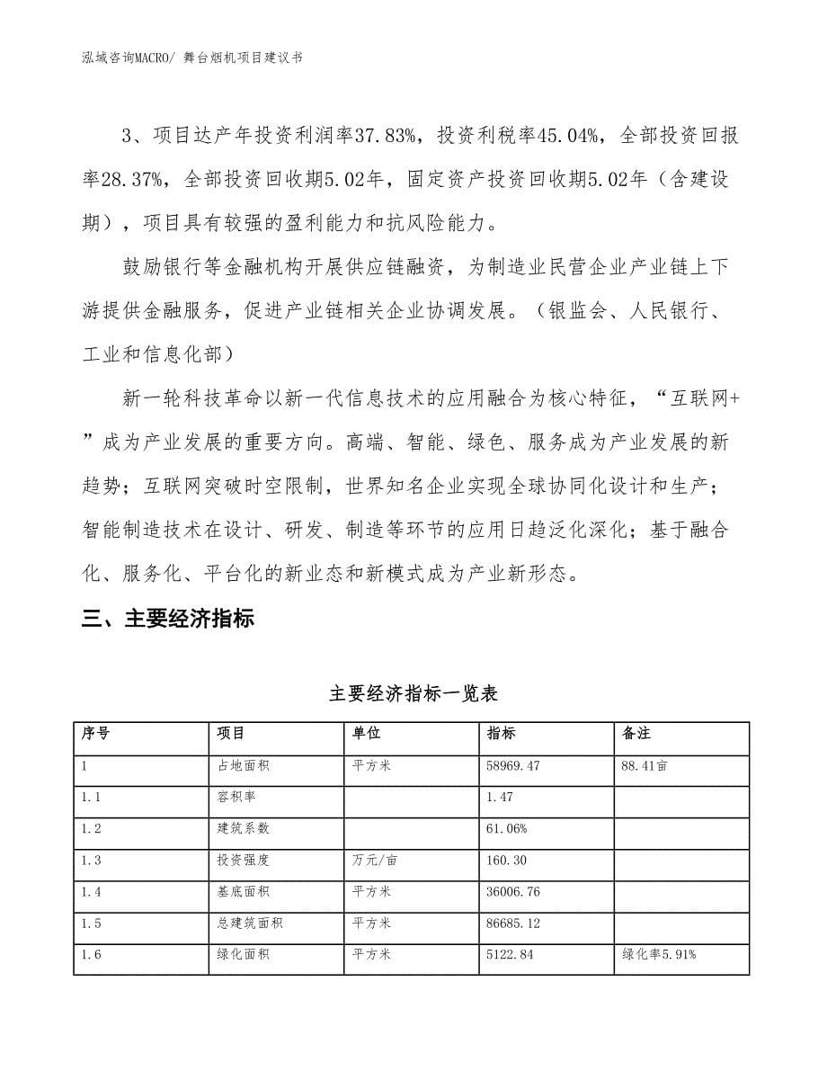 （立项审批）舞台烟机项目建议书_第5页