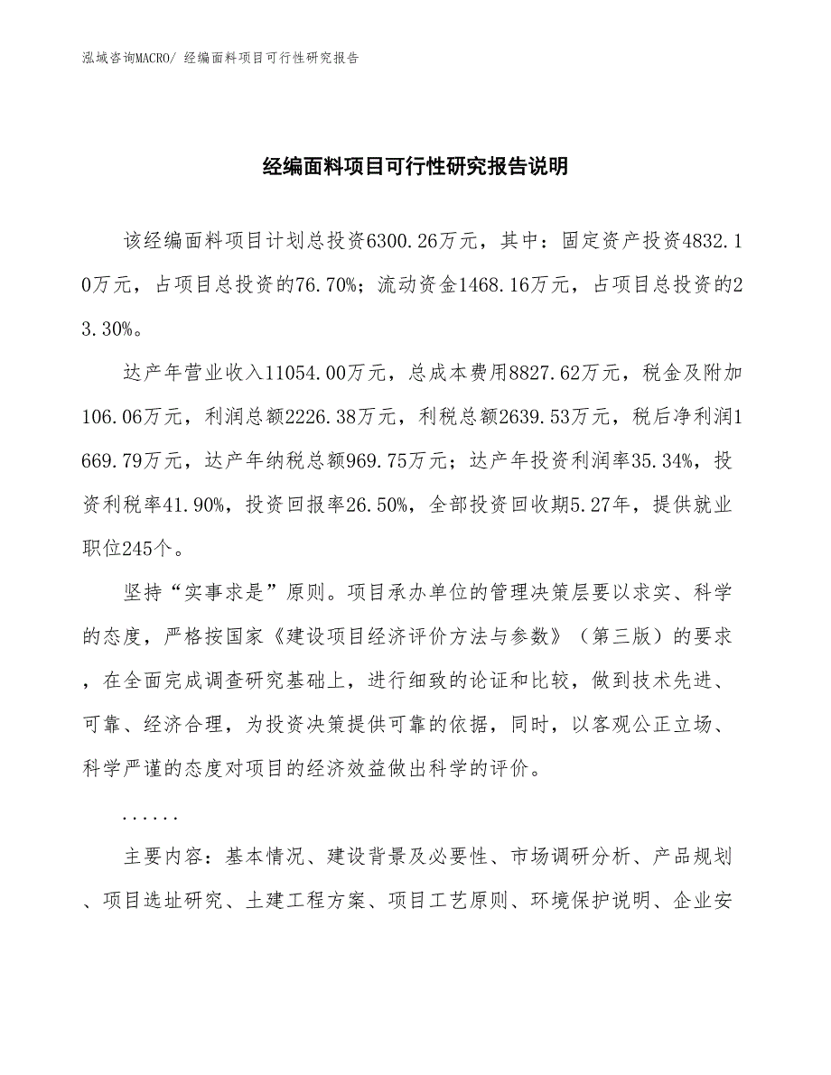 （批地）经编面料项目可行性研究报告_第2页