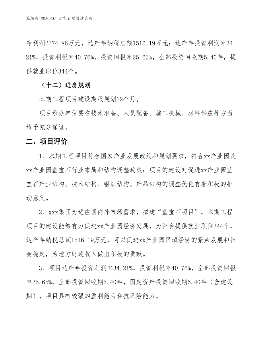 （立项审批）蓝宝石项目建议书_第4页