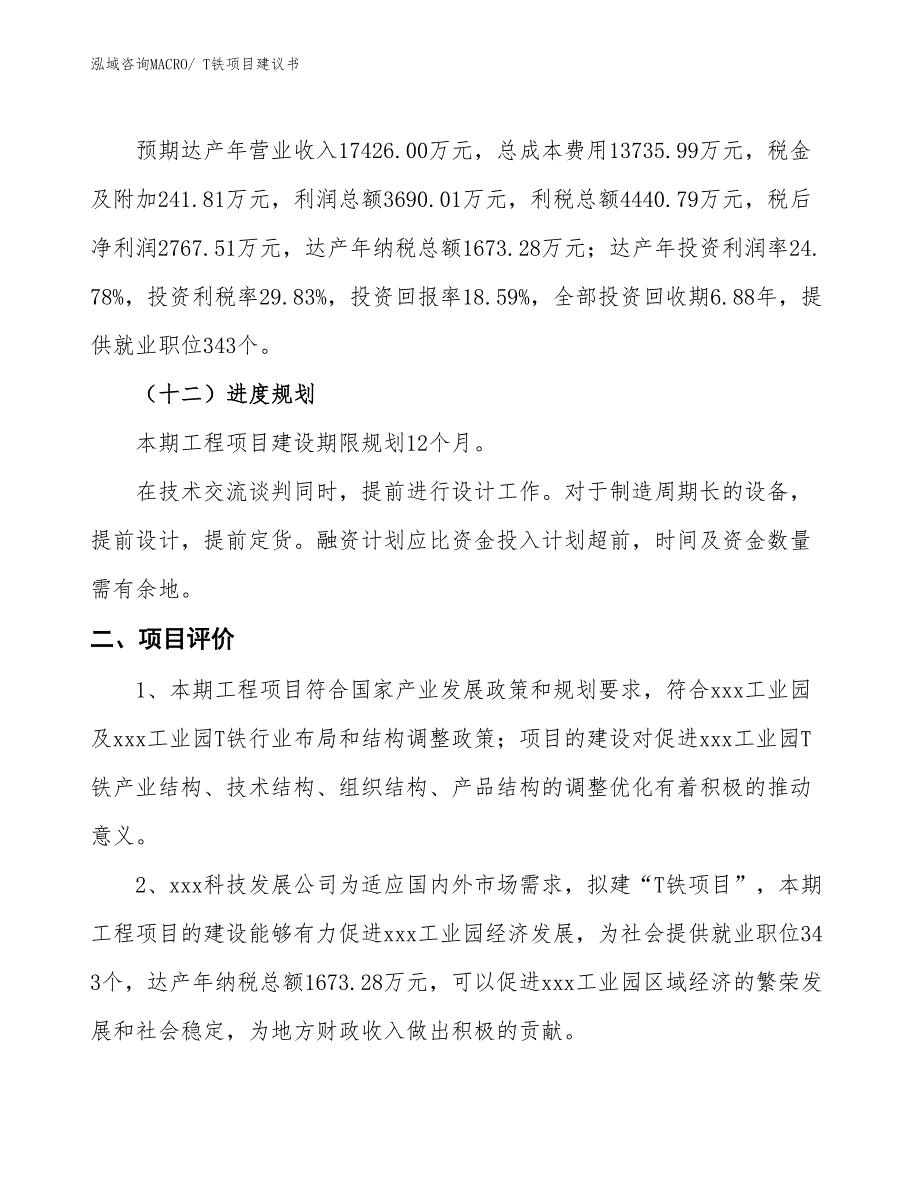 （立项审批）T铁项目建议书_第4页