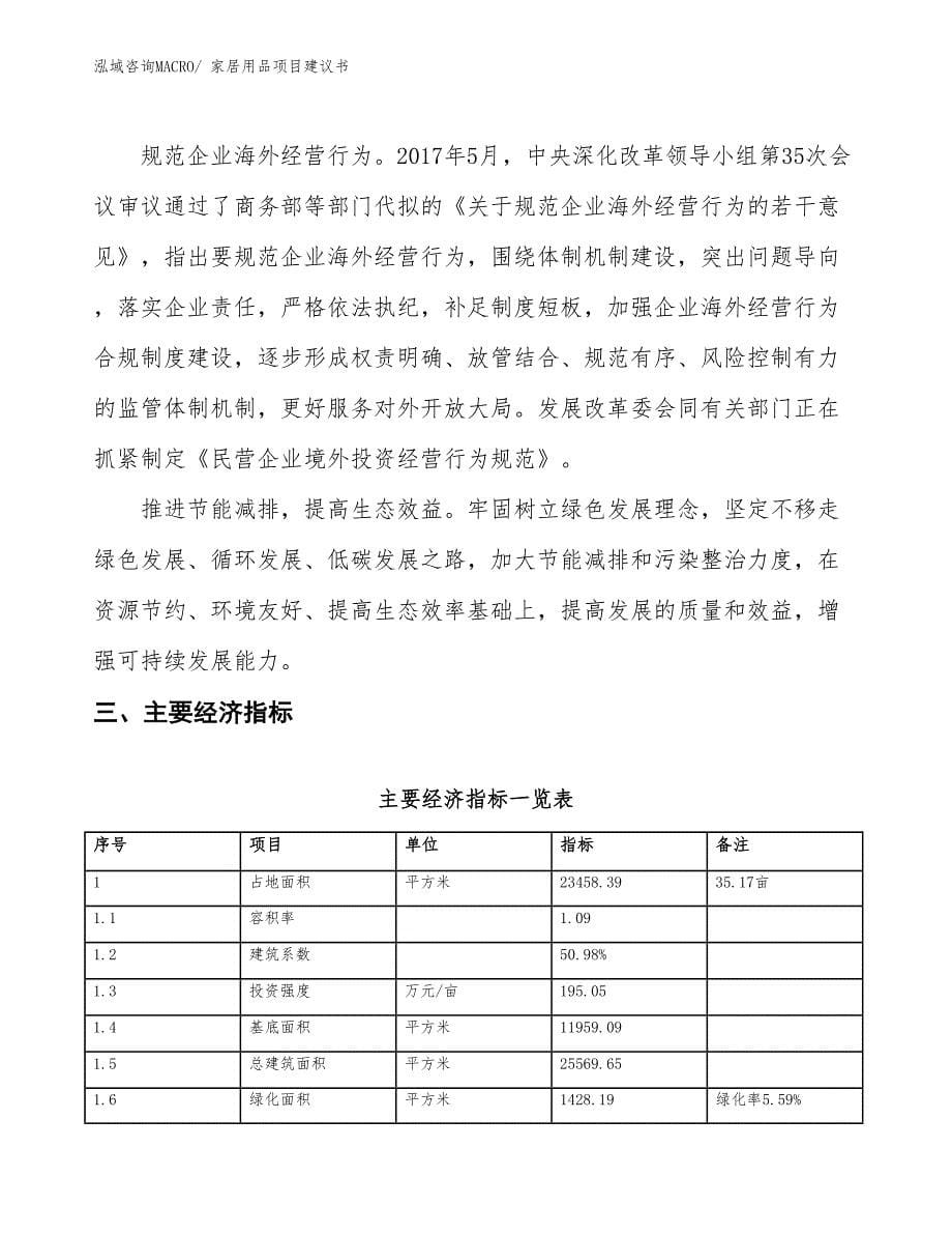 （立项审批）家居用品项目建议书_第5页