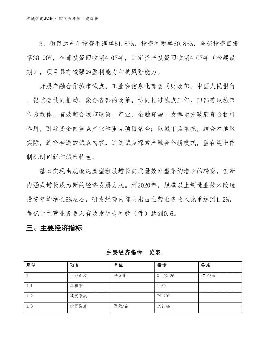 （立项审批）磁刺激器项目建议书_第5页