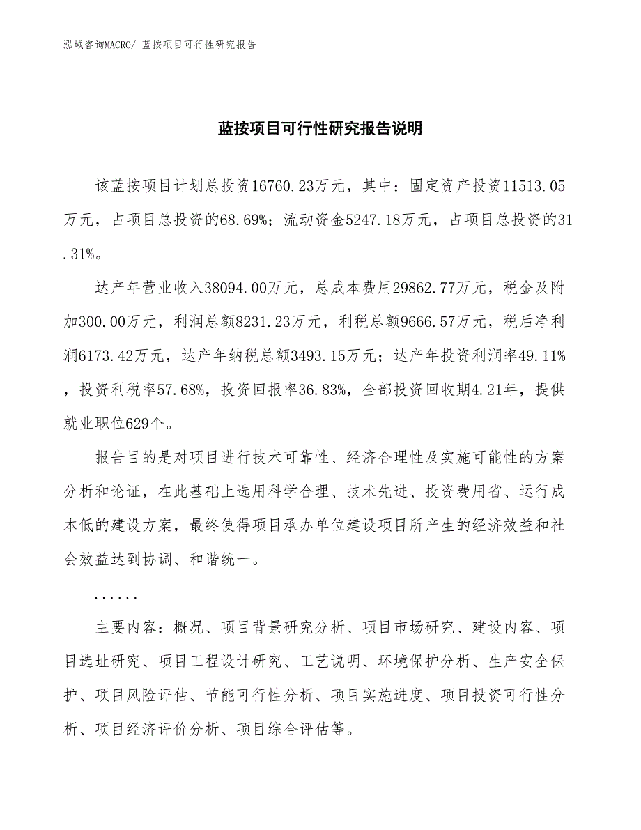 （批地）蓝按项目可行性研究报告_第2页