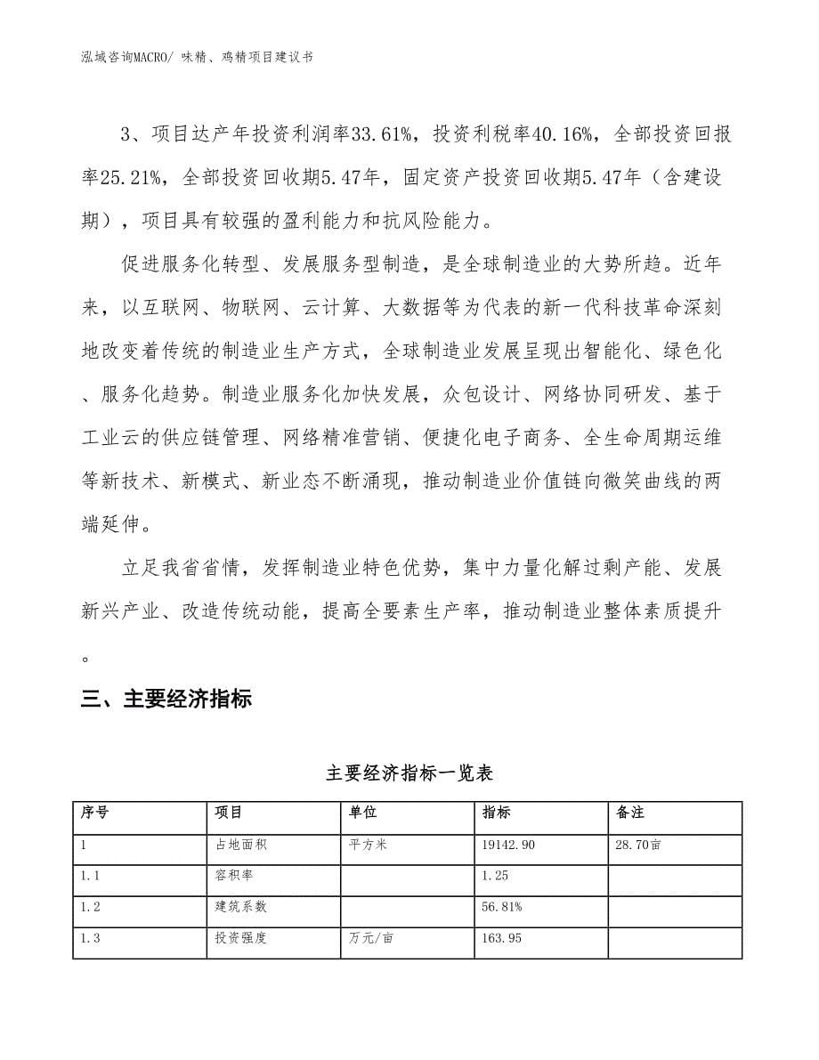 （立项审批）味精、鸡精项目建议书_第5页