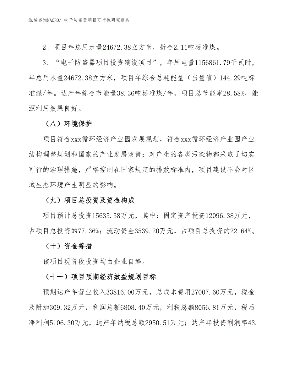 （批地）电子防盗器项目可行性研究报告_第4页