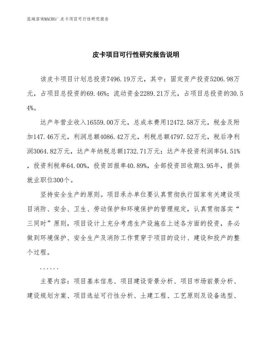 （批地）皮卡项目可行性研究报告_第2页