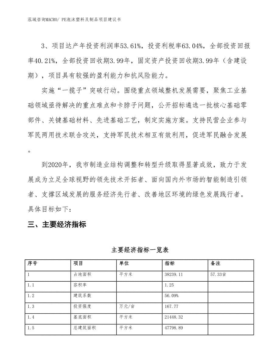 （立项审批）PE泡沫塑料及制品项目建议书_第5页