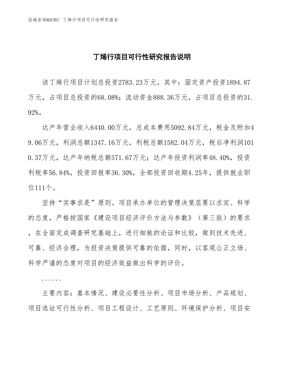 （批地）丁烯行项目可行性研究报告_第2页