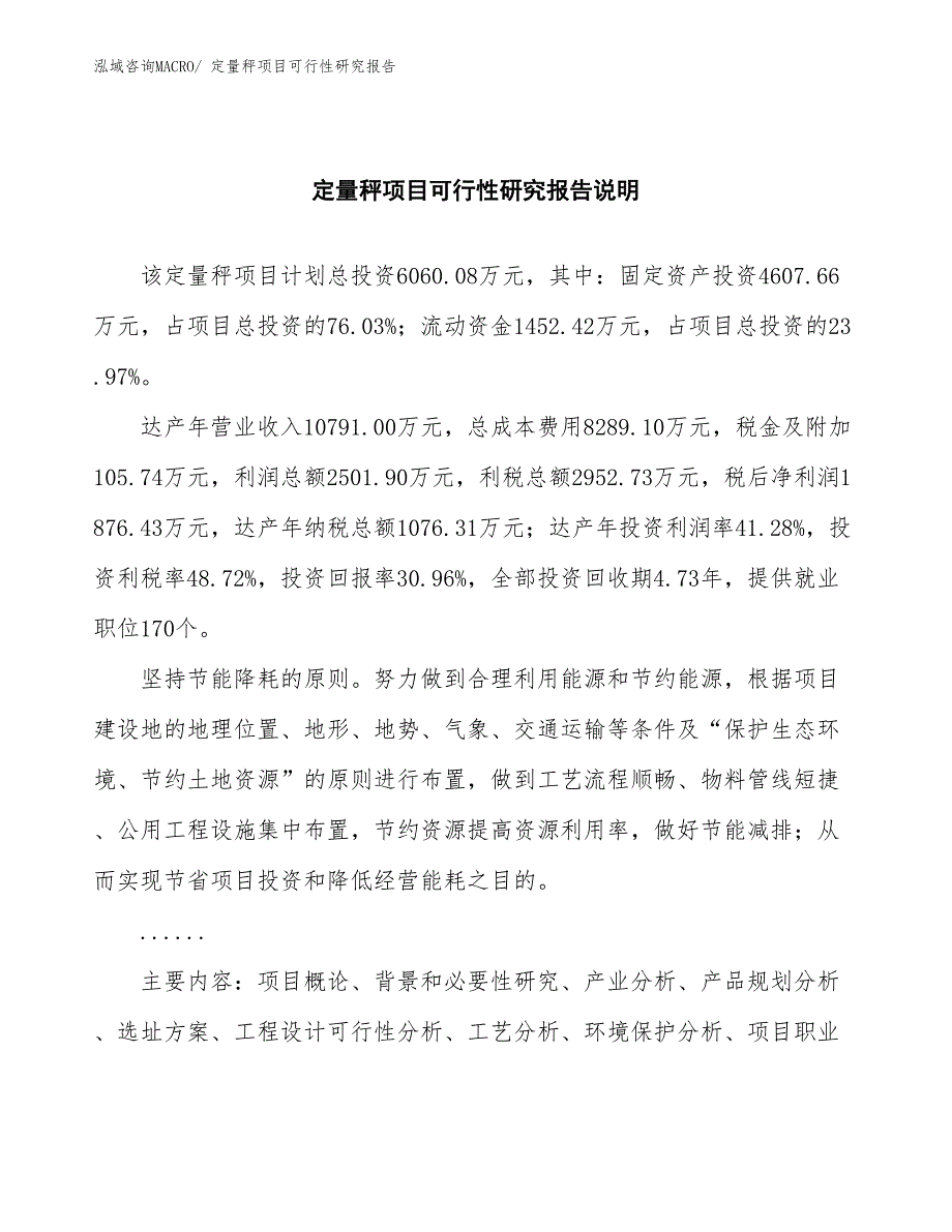 （批地）定量秤项目可行性研究报告_第2页