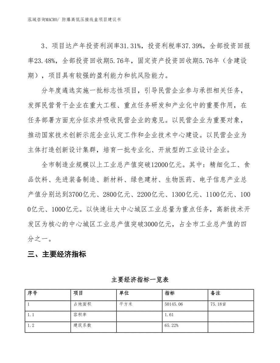 （立项审批）防爆高低压接线盒项目建议书_第5页