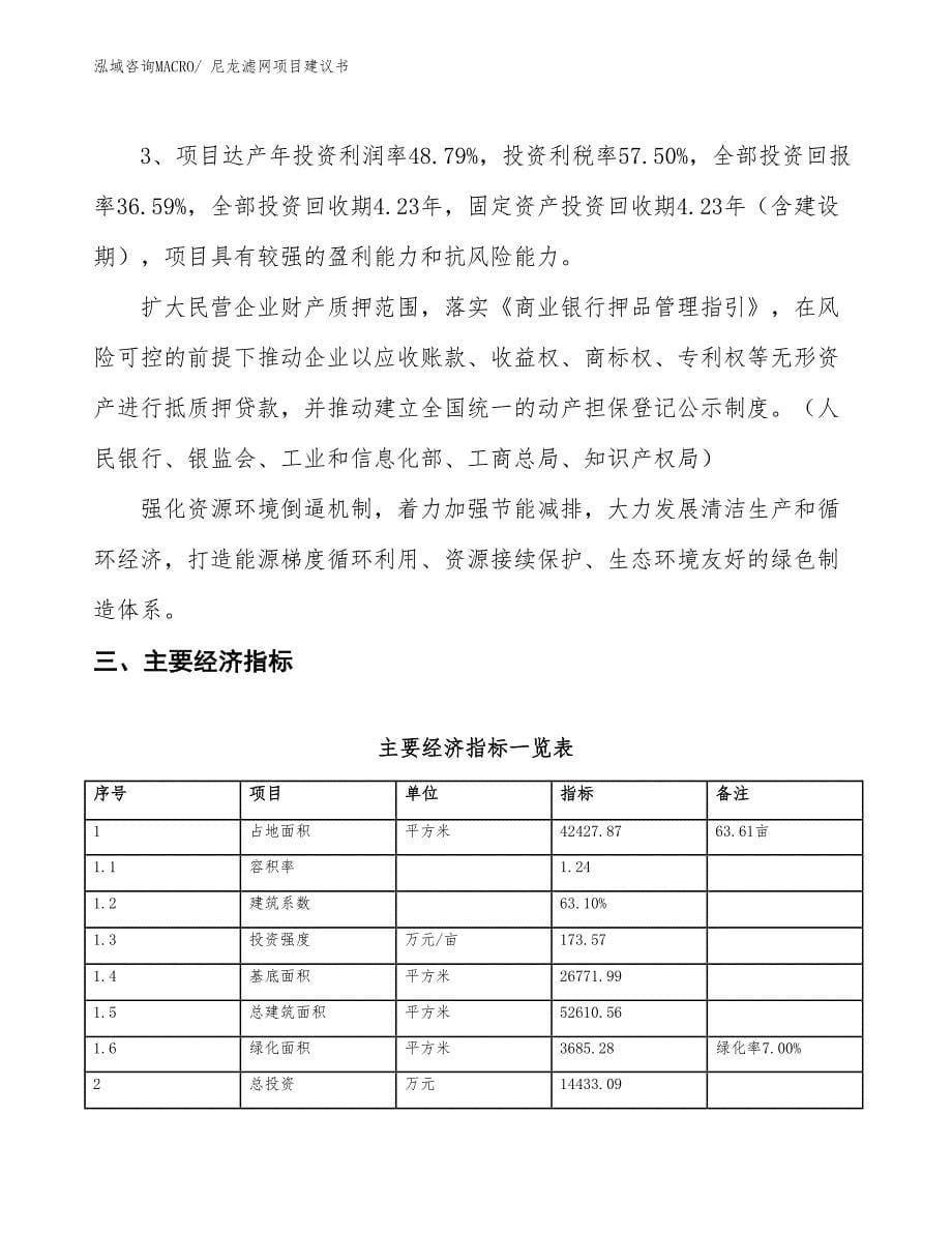 （立项审批）尼龙滤网项目建议书_第5页