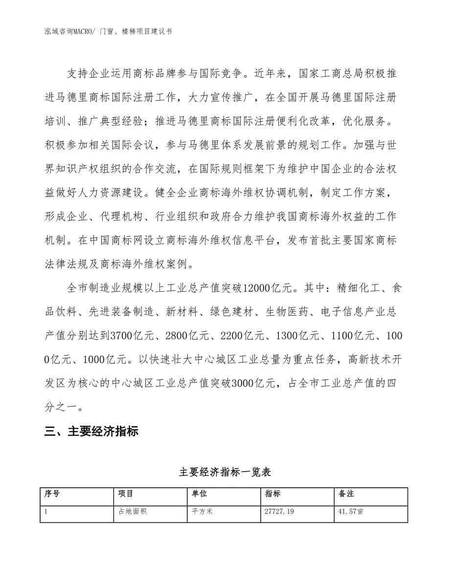 （立项审批）门窗、楼梯项目建议书_第5页