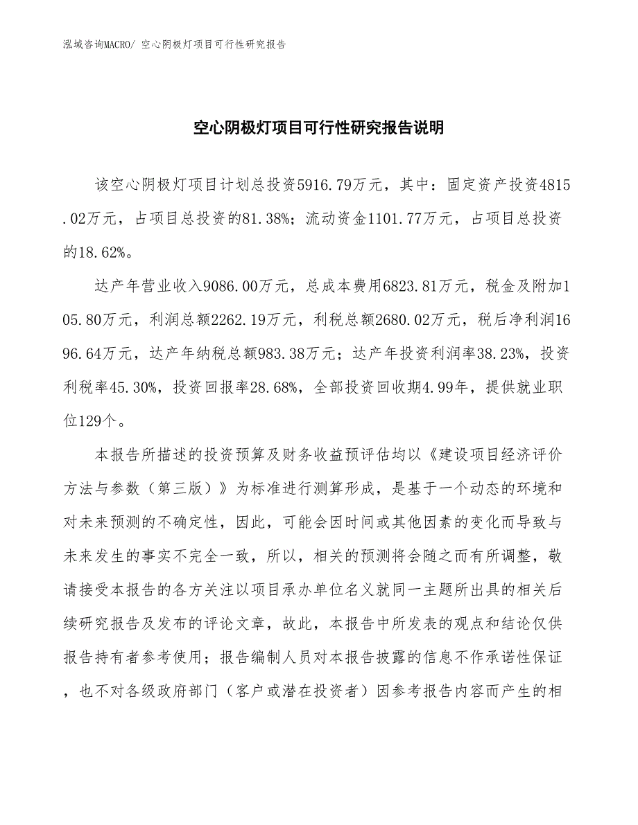 （批地）空心阴极灯项目可行性研究报告_第2页