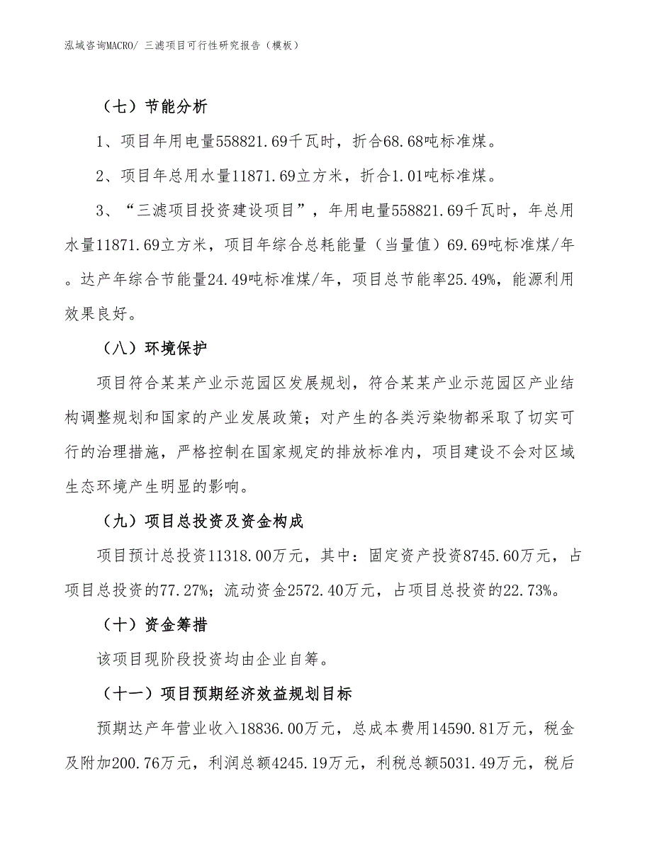 三滤项目可行性研究报告（模板）_第3页