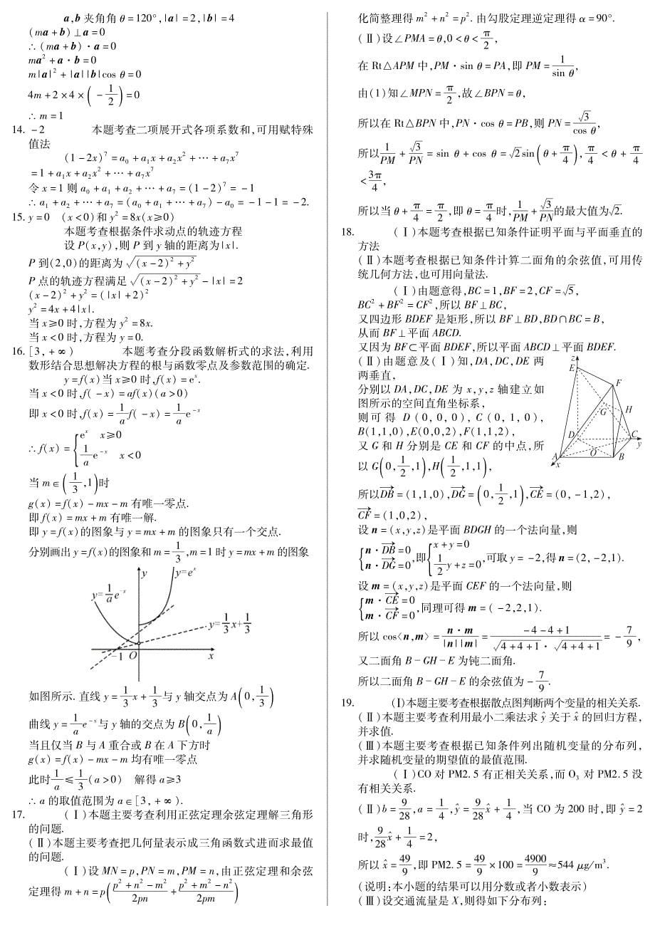 2018全国高考数学必刷模拟卷（七）含答案_第5页