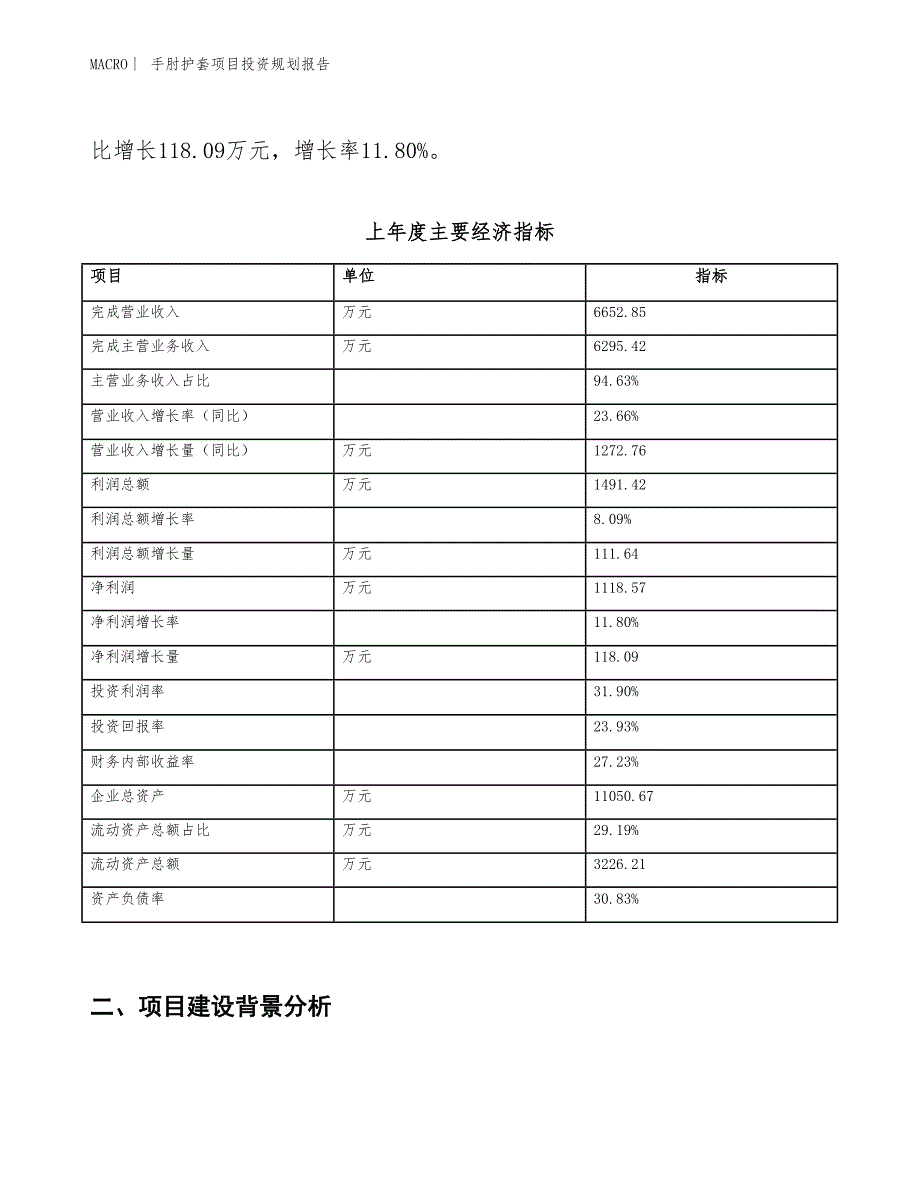 手肘护套项目投资规划报告_第2页