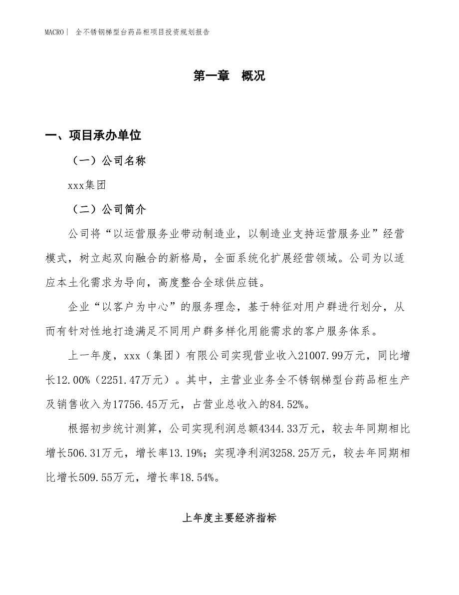 全不锈钢梯型台药品柜项目投资规划报告_第1页