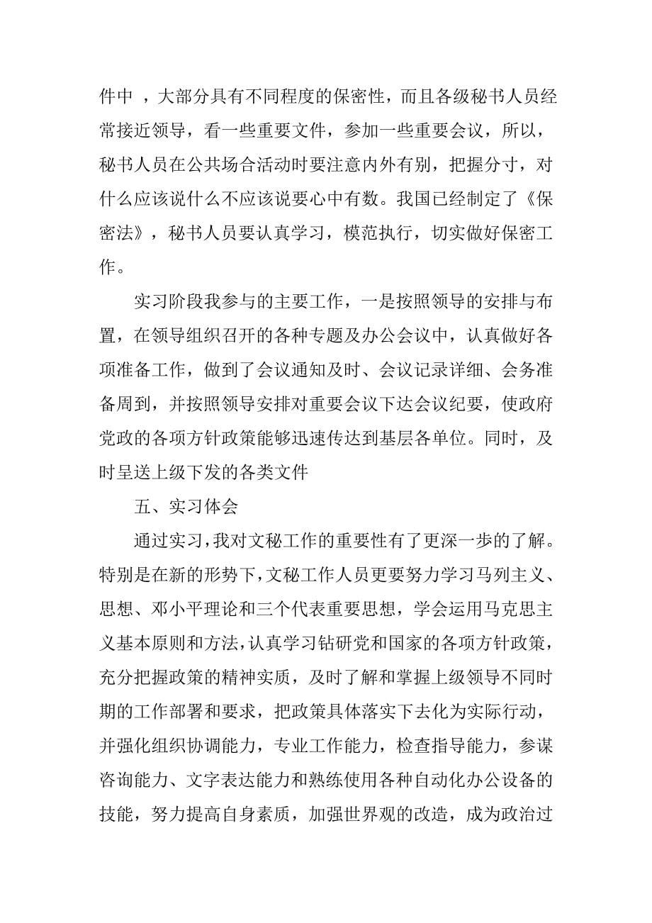 县政府文秘个人实习报告.doc_第5页