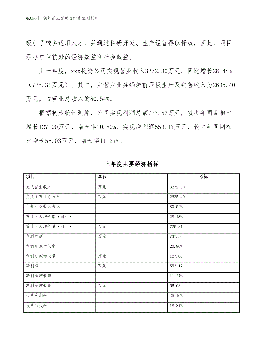 锅炉前压板项目投资规划报告_第2页