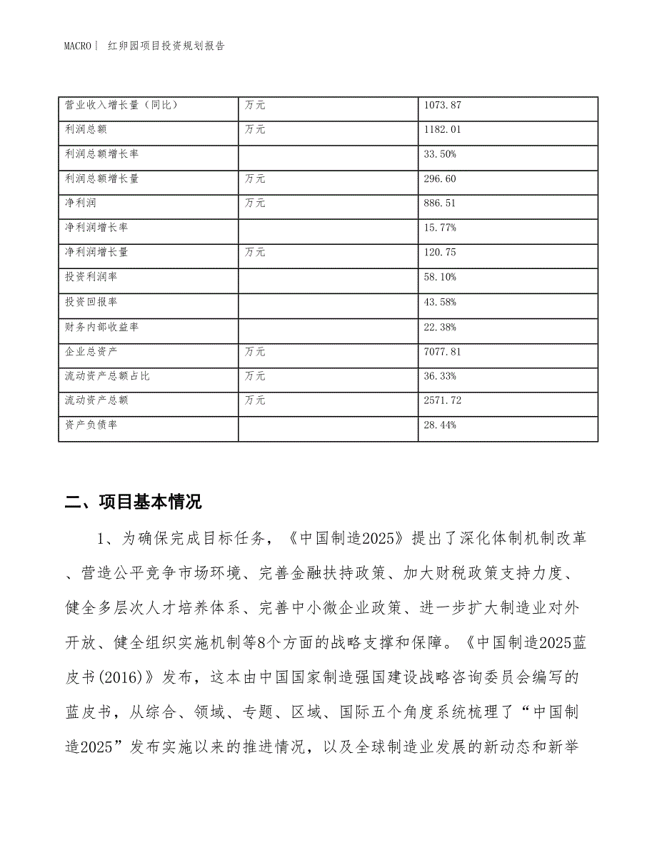 红卵园项目投资规划报告_第3页