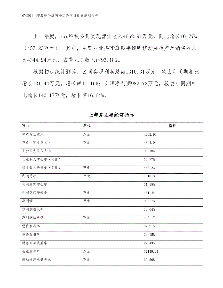 PP磨砂半透明移动夹项目投资规划报告_第2页