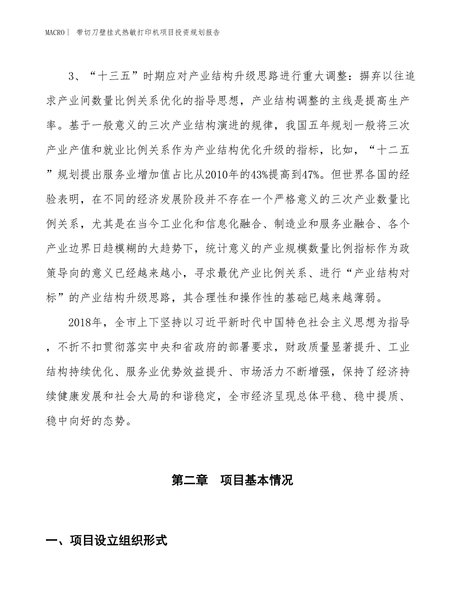 带切刀壁挂式热敏打印机项目投资规划报告_第4页