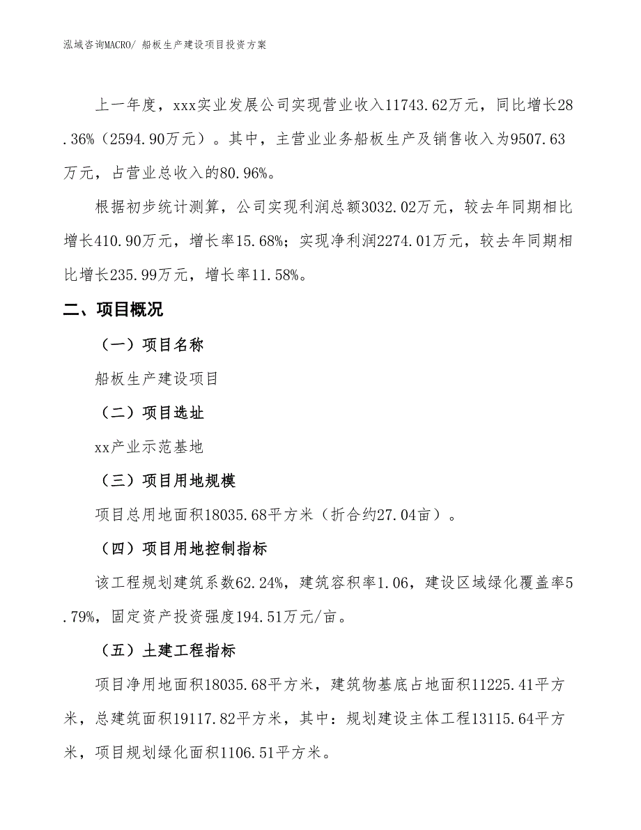 （项目申请）船板生产建设项目投资方案_第2页