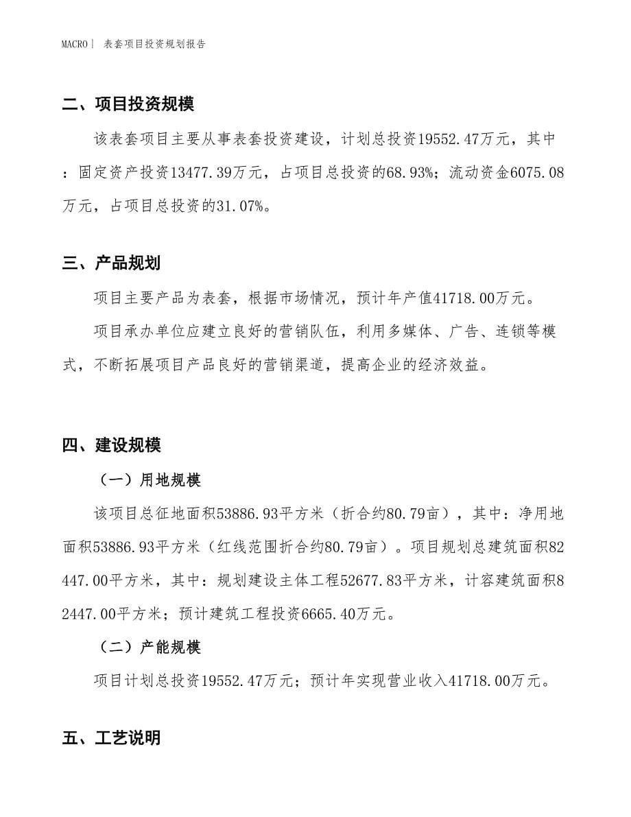 表套项目投资规划报告_第5页