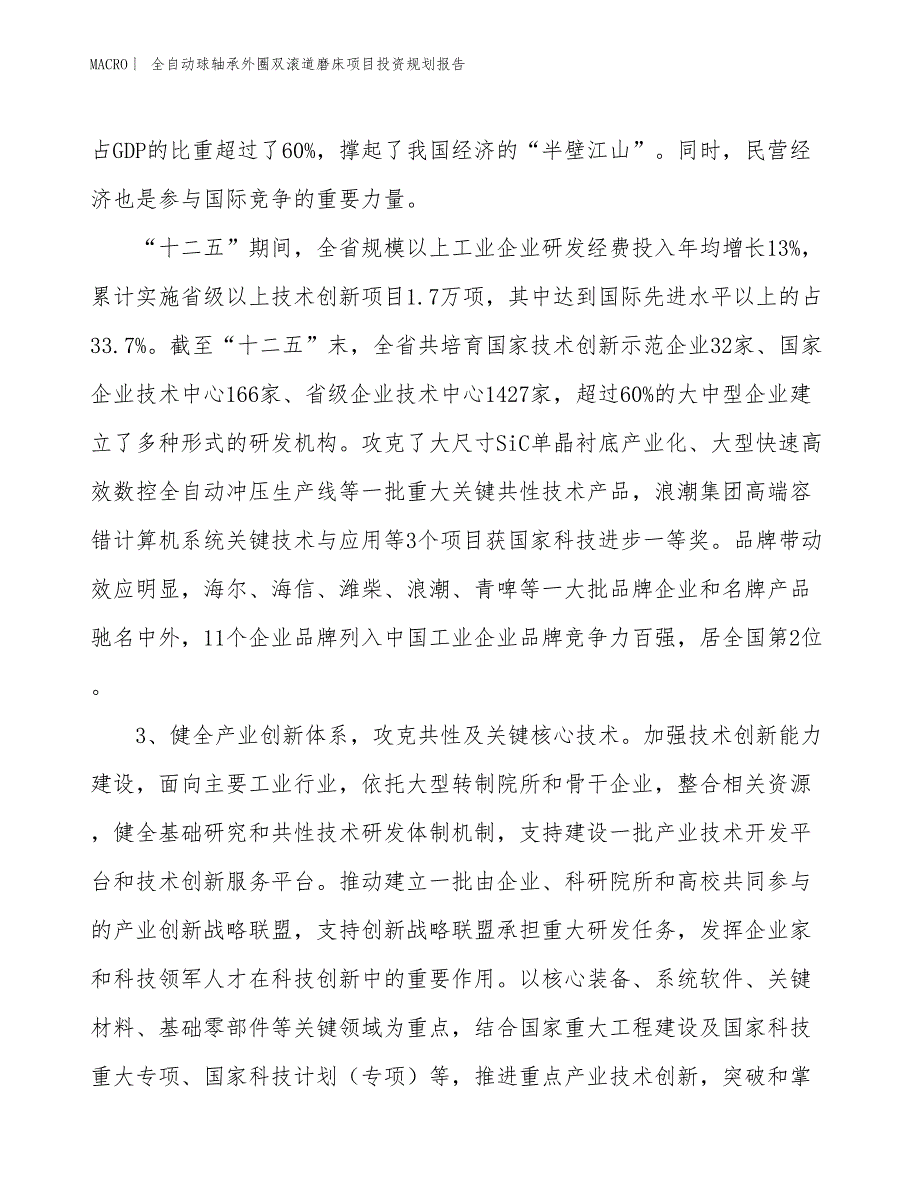 全自动球轴承外圈双滚道磨床项目投资规划报告_第4页