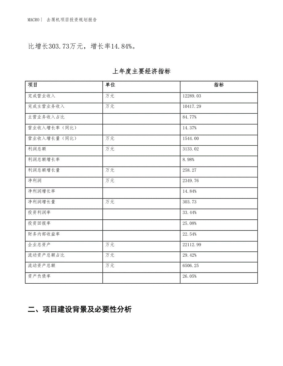 去屑机项目投资规划报告_第2页