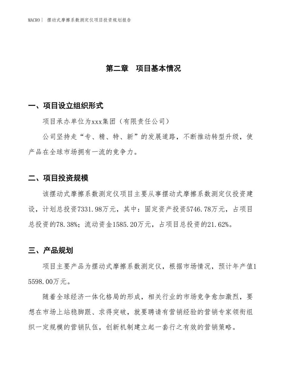 摆动式摩擦系数测定仪项目投资规划报告_第5页