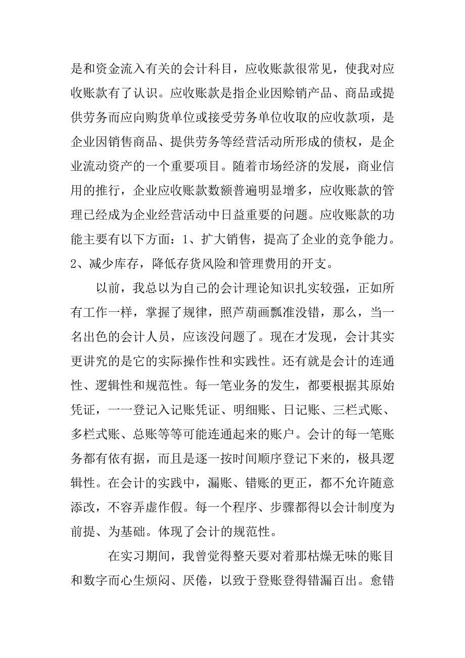 大学生会计专业实习总结.doc_第5页