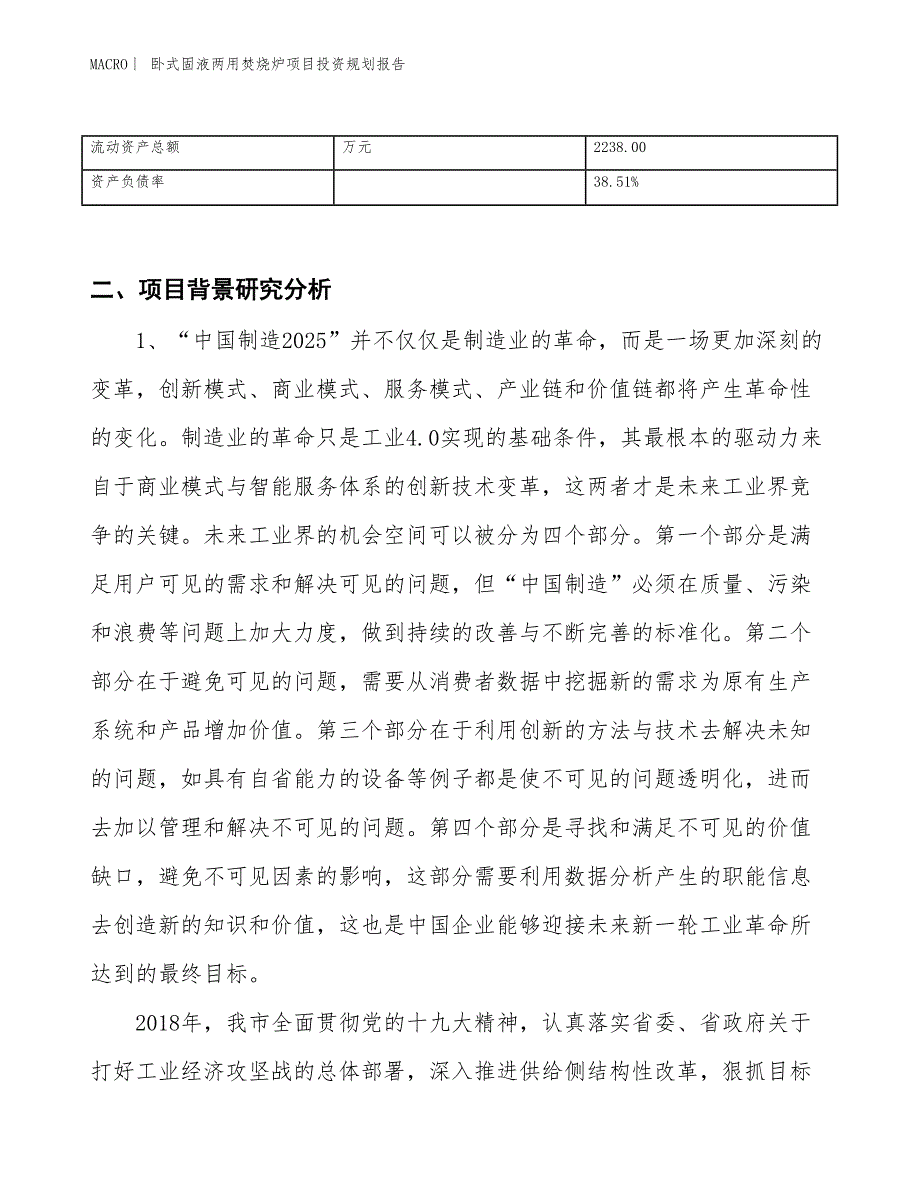 卧式固液两用焚烧炉项目投资规划报告_第3页