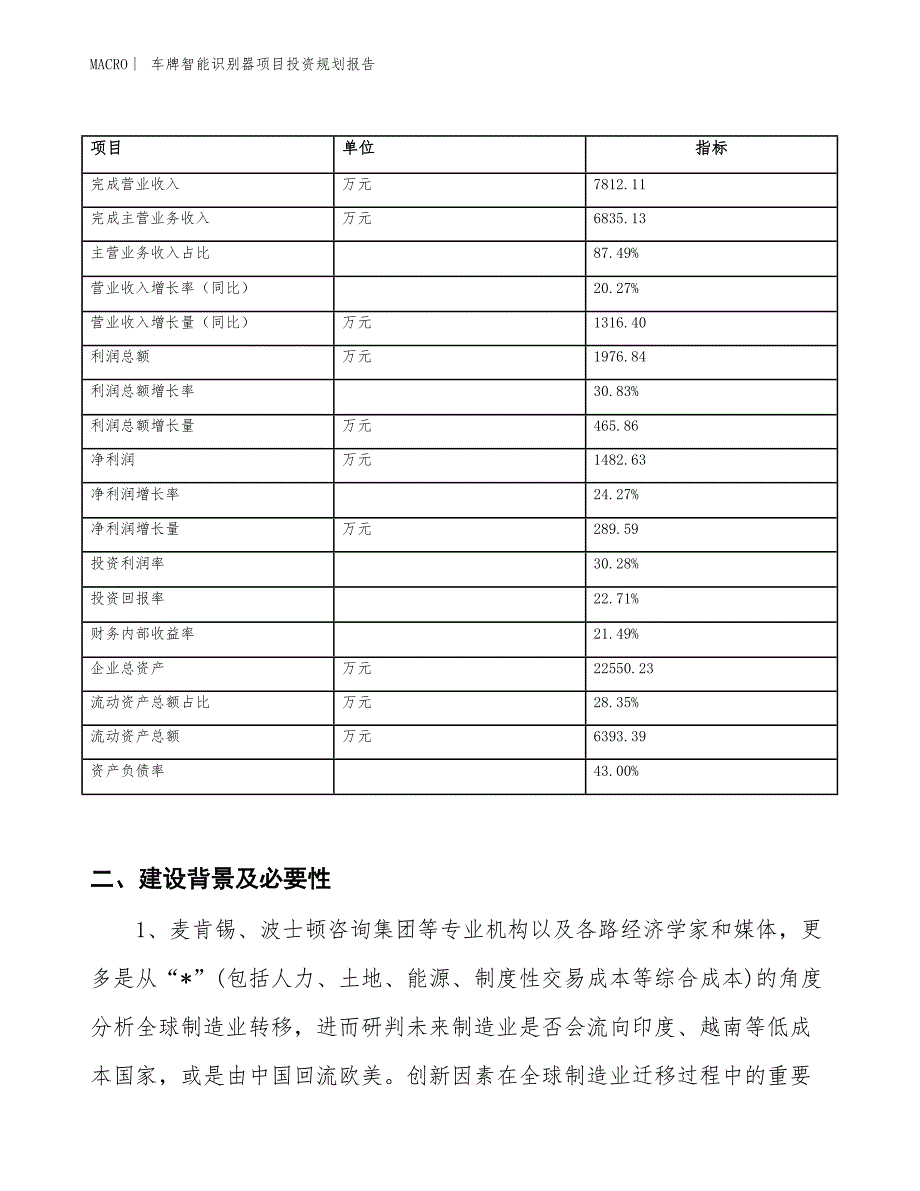 车牌智能识别器项目投资规划报告_第2页