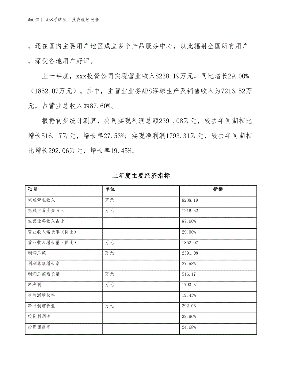 ABS浮球项目投资规划报告_第2页