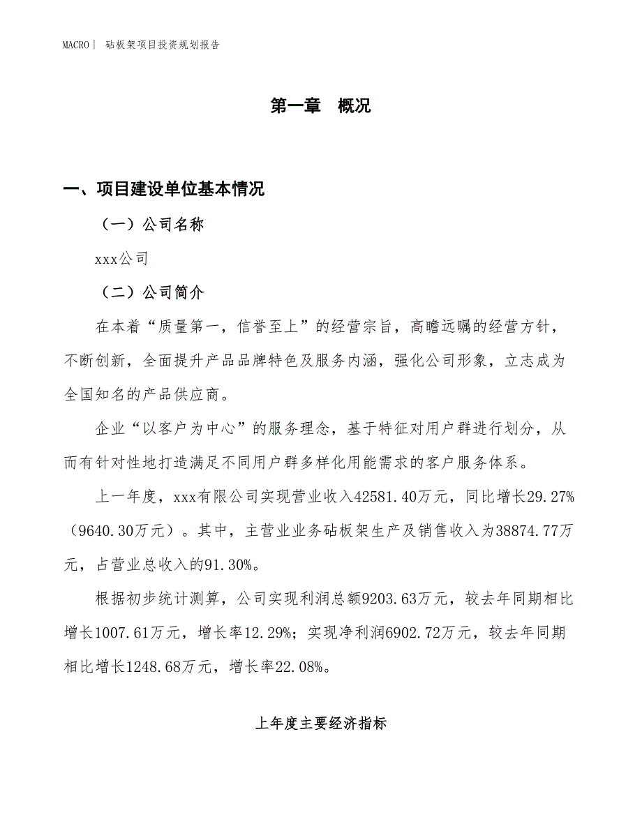 砧板架项目投资规划报告_第1页