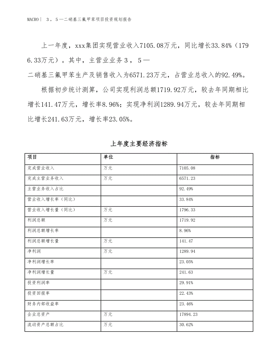 ３，５—二硝基三氟甲苯项目投资规划报告_第2页