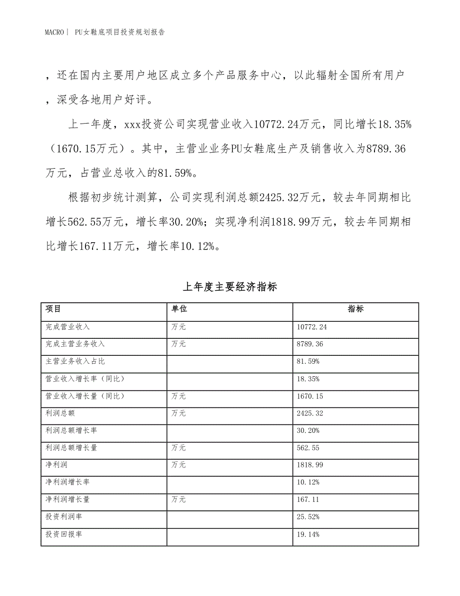 PU女鞋底项目投资规划报告_第2页