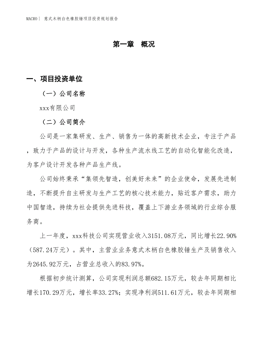 意式木柄白色橡胶锤项目投资规划报告_第1页