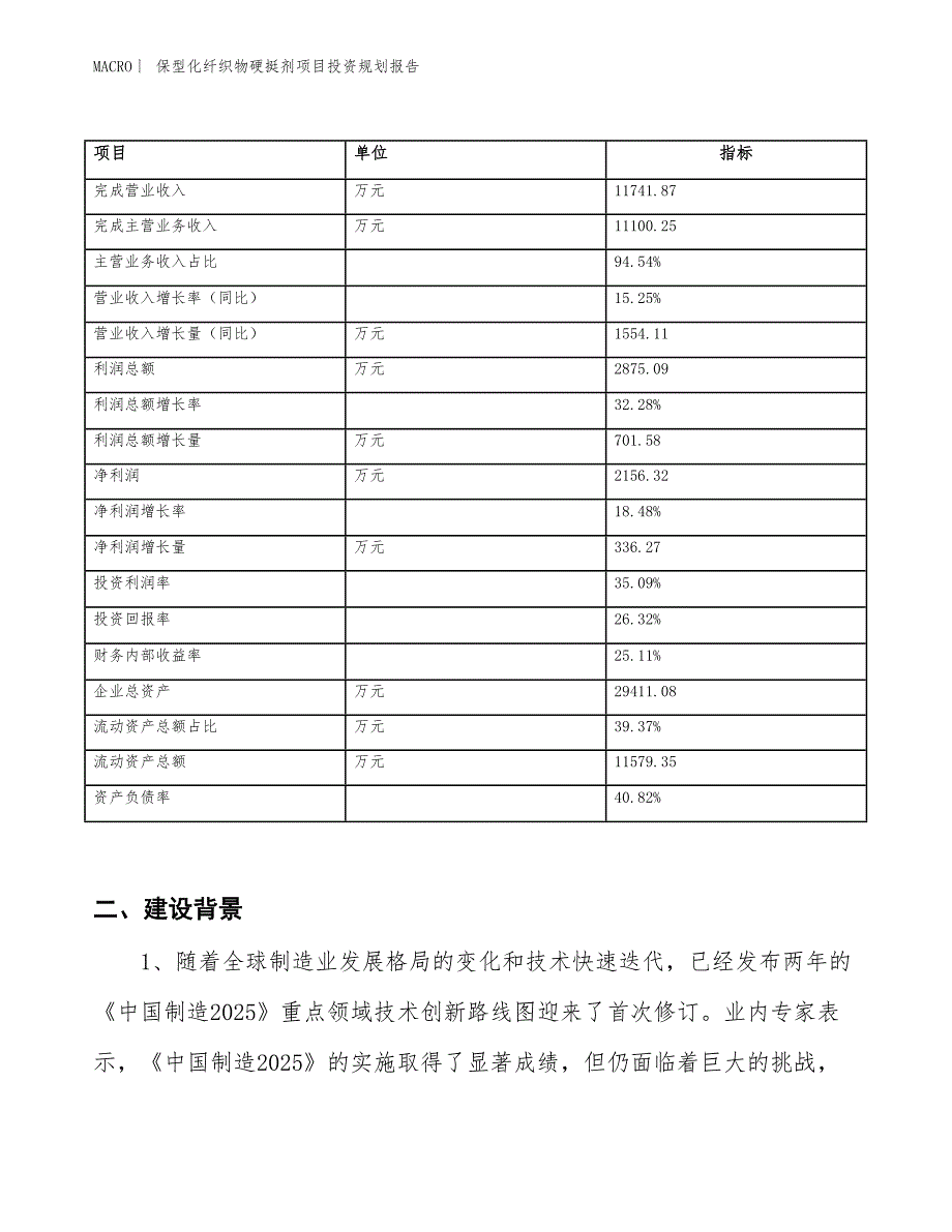 保型化纤织物硬挺剂项目投资规划报告_第2页