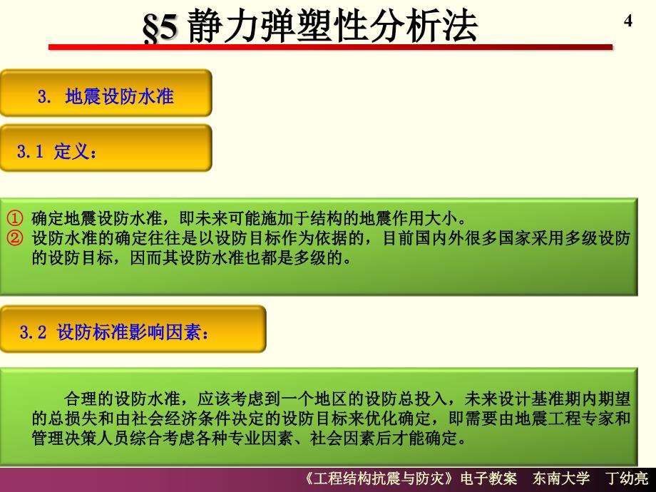 东南大学丁幼亮工程结构抗震分析--静力弹塑性分析法_第4页