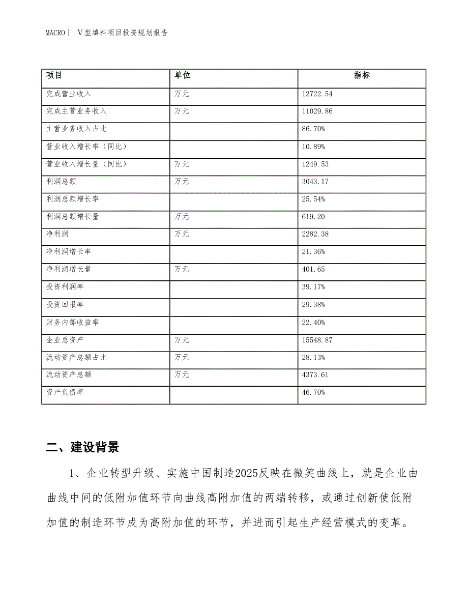 Ⅴ型填料项目投资规划报告_第2页